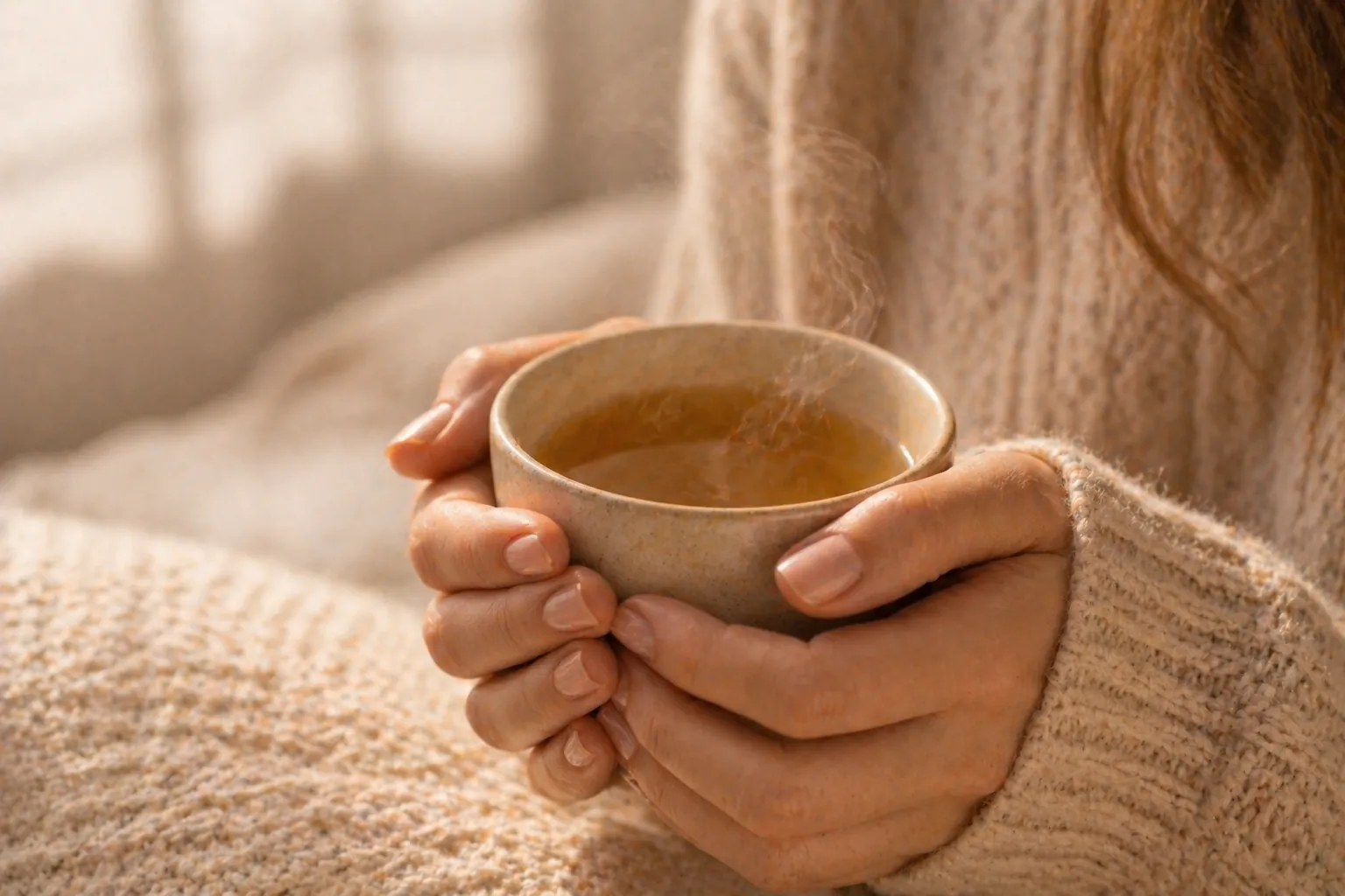 http://Manos%20femeninas%20sosteniendo%20una%20taza%20de%20infusión%20caliente%20con%20vapor,%20en%20ambiente%20cálido%20con%20suéter%20de%20lana%20y%20estética%20wellness%20minimalista